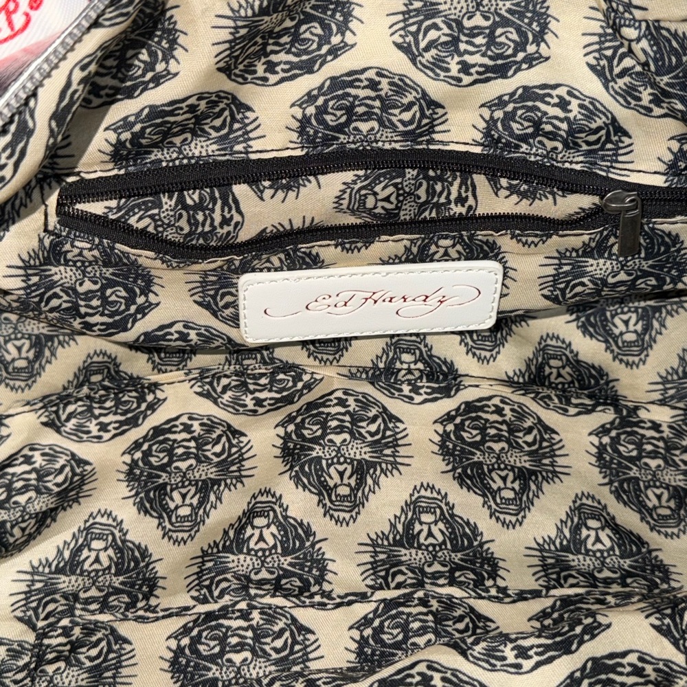 Stylish White and Red Women's Bag - Picture 8 of 11